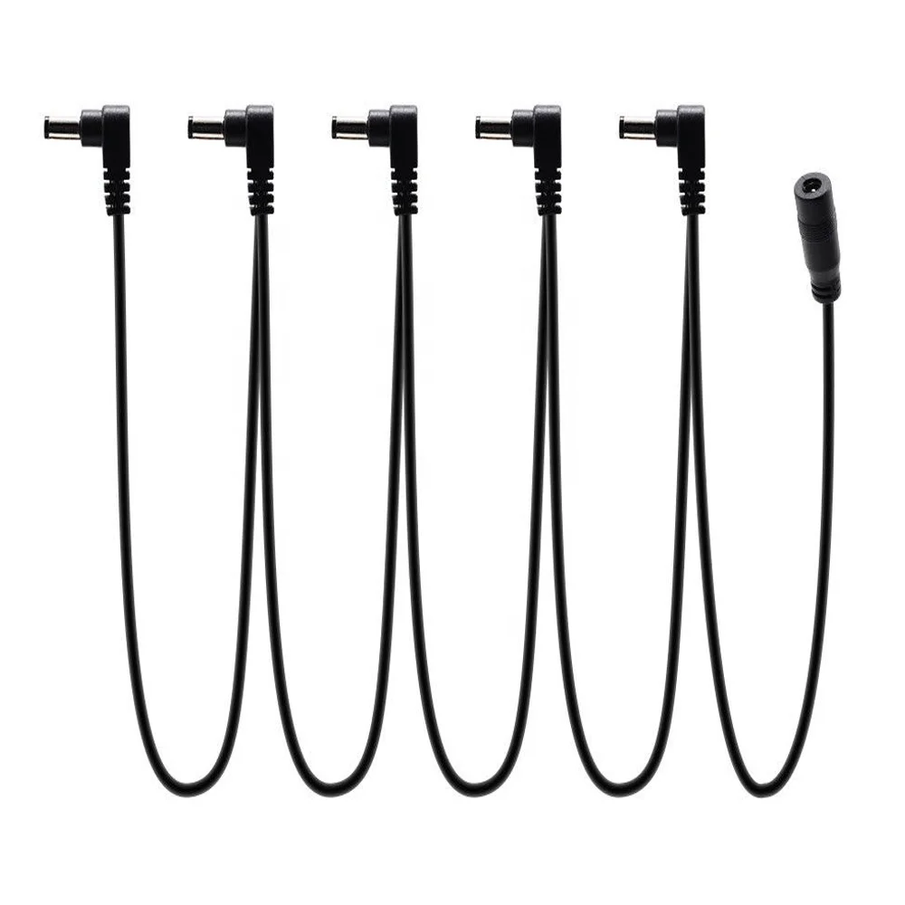 7 Way Daisy Chain Cable for Electric Guitar Effect Pedal Power Supply Adapter 9V 