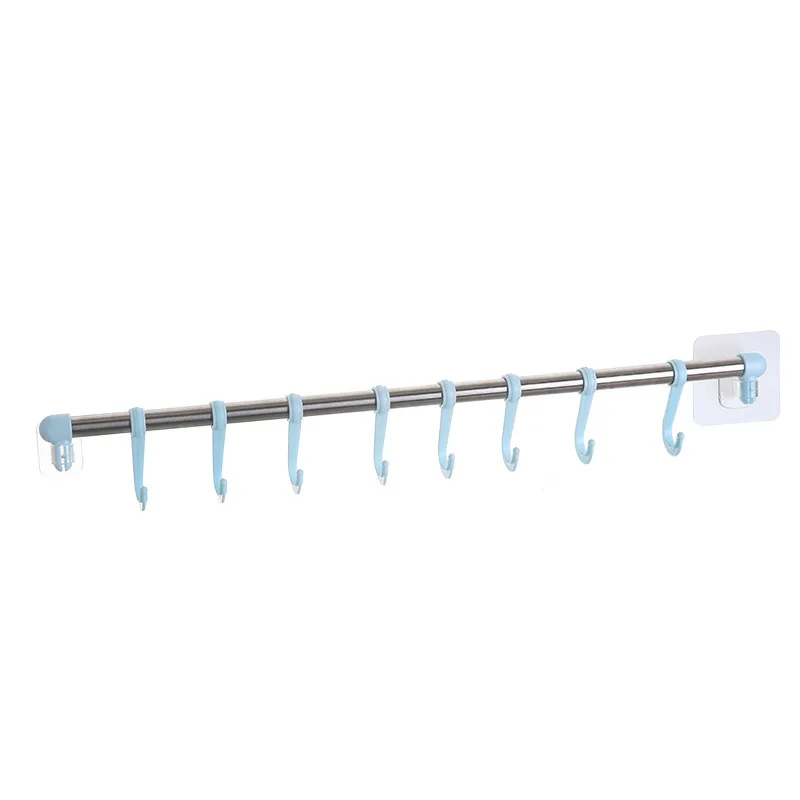 Traceless dual-use towel rack strong wall stick nail free bath towel rack wall hanging free punching manufacture