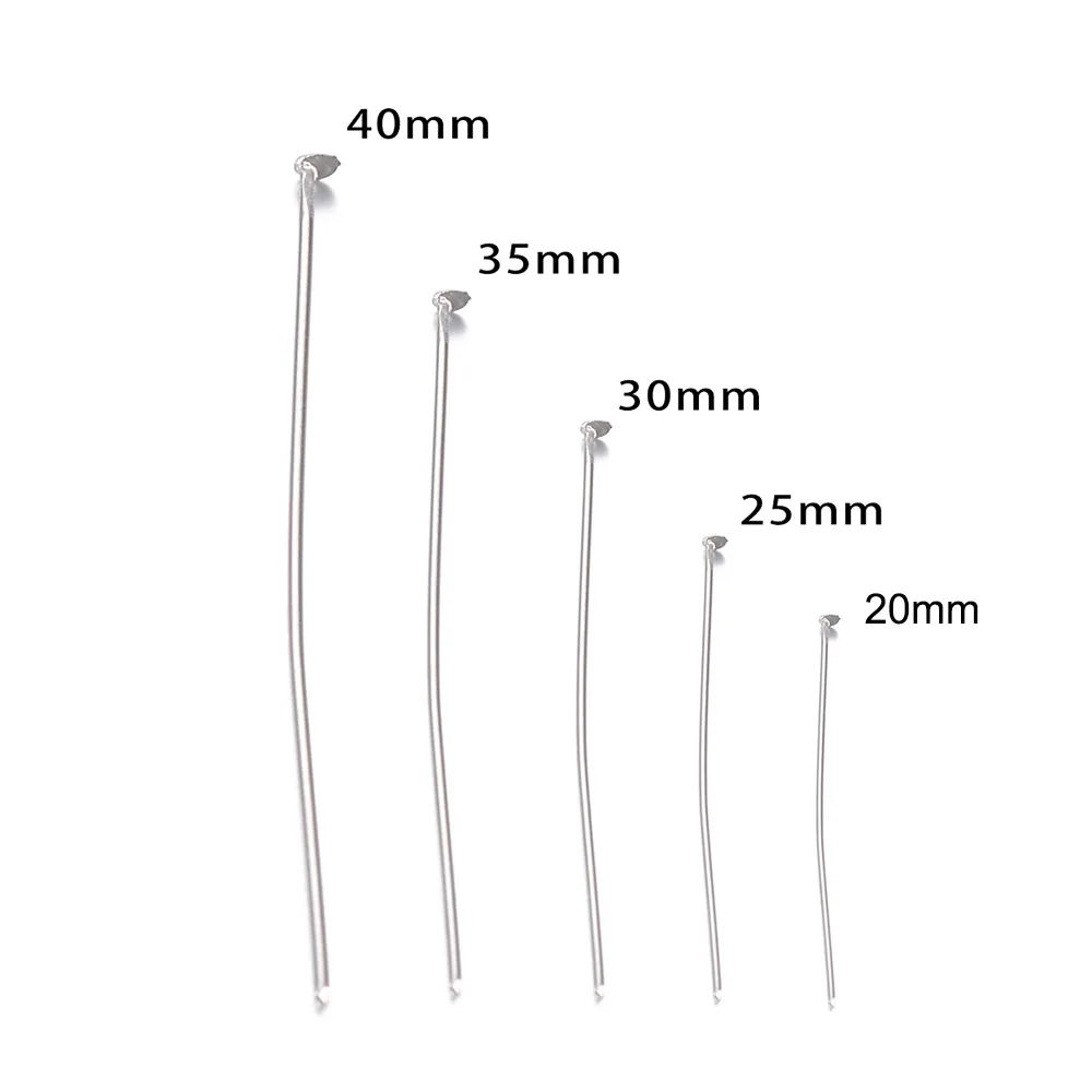 Stainless Steel Pins 18k Pvd Plated Head Pin Straight T Pin Diy Jewelry Making Accessories