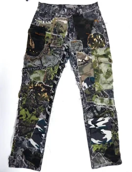 Men's Designer Denim Pencil Jeans Pants Custom Fashion Big Size Straight Flared Skinny Star Mid Waist Washed Technics