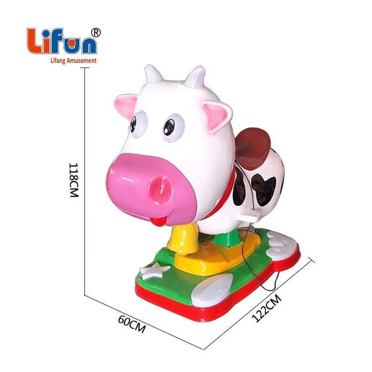Animal Type Coin Operated Indoor Kids Amusement Swing Rides Game Machine Fiberglass Kiddie Ride for Sale