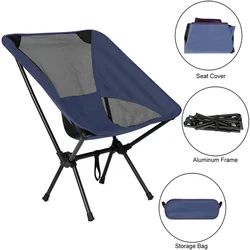 Outdoor camping folding BBQ picnic chair oxford cloth beach fishing portable moon chair