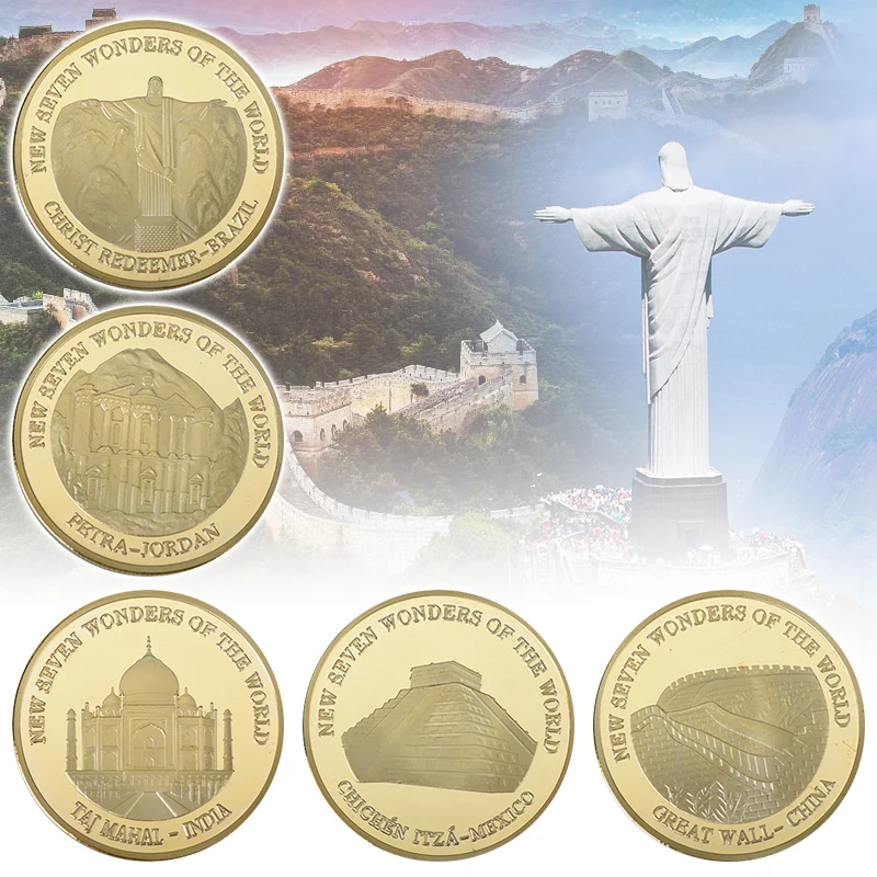 New Seven Wonders of the World - Architectural Coin Souvenir