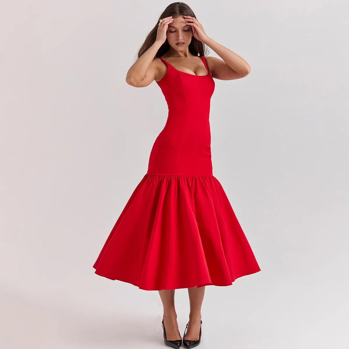 bohemian casual dresses Alana V-Neck Dress – Claire & Clara Length:80cm/31.5