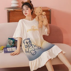 pajamas cute nightgown girls short sleeve