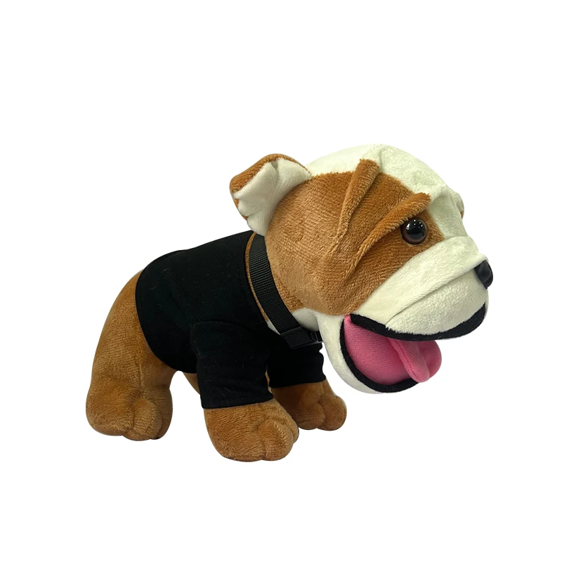 Plush Soft Pitbull Stuffed Bulldog Dog Toy Perfect Gift