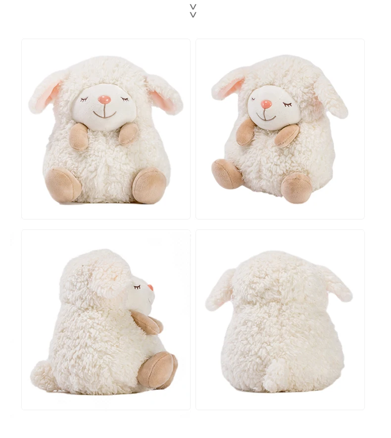 OEM ODM Custom Cute plushie Lamb newborn Stuffed Animal There are many colors soft bulk knit Sheep doll Plush Toy