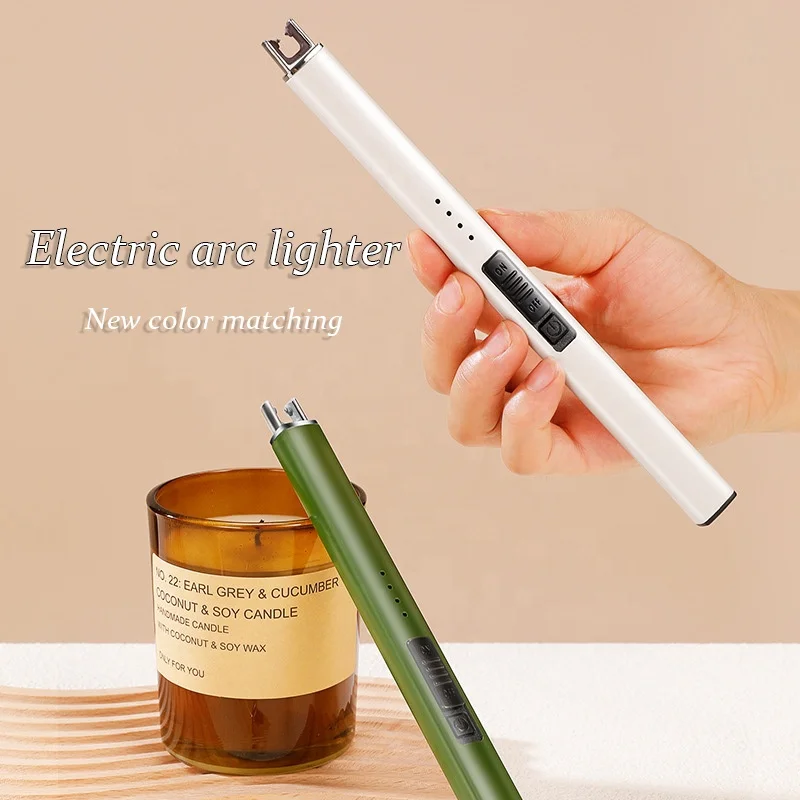 Candle lighter Arc Windproof rechargeable home candle tools lighter for BBQ camping kitchen
