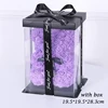Orso di rose viola - 25 cm con regalo
