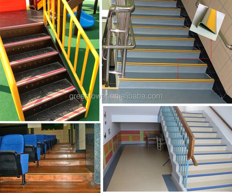 Бесплатный образец для детского сада, ПВХ пластиковые лестничные кромки для ступенек