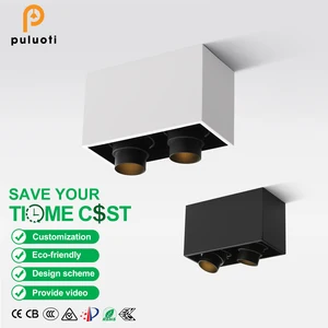 Hot Sales Modern 10W/16W LED Surface Mounted Light Adjustable Focus Spot Light 60°  3000K Pure Aluminium for Living Room GU10