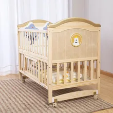 Paint-Free Multifunctional Newborn Cradle Baby Bassinet Nest Bed  Eco-Friendly Easy Assembly Non-Toxic Wooden Baby Bed Crib