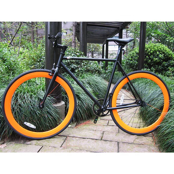 blootstelling grijnzend klep 700c Single Speed With Orange Rims Raiser Bar Colourful Fixed Gear Bike -  Buy Colourful Fixed Gear Bike,Fixed Gear Bike,Road Racing Bike Product on  Alibaba.com