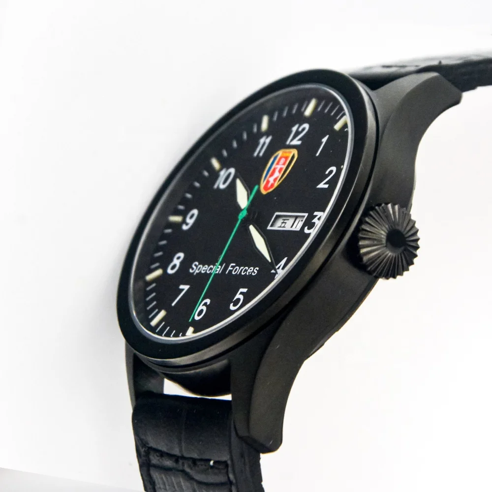 Super Luminous Private Label Own Brand Watch Sport  Japan Movement Men Mechanical Automatic Army Watch