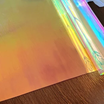 Building Rainbow Colorful Decoration Sticker Film Shopping Mall Commercial Office Glass Window mirror reflective solar Tint Film