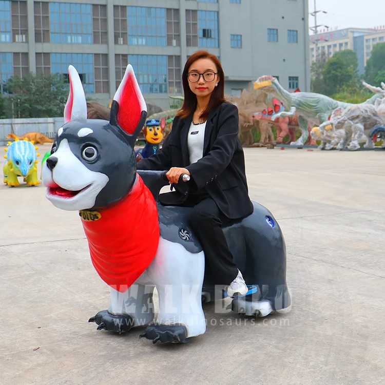 Coin Operated Animatronic Cat Rides Motorized Animals Rides for Kids