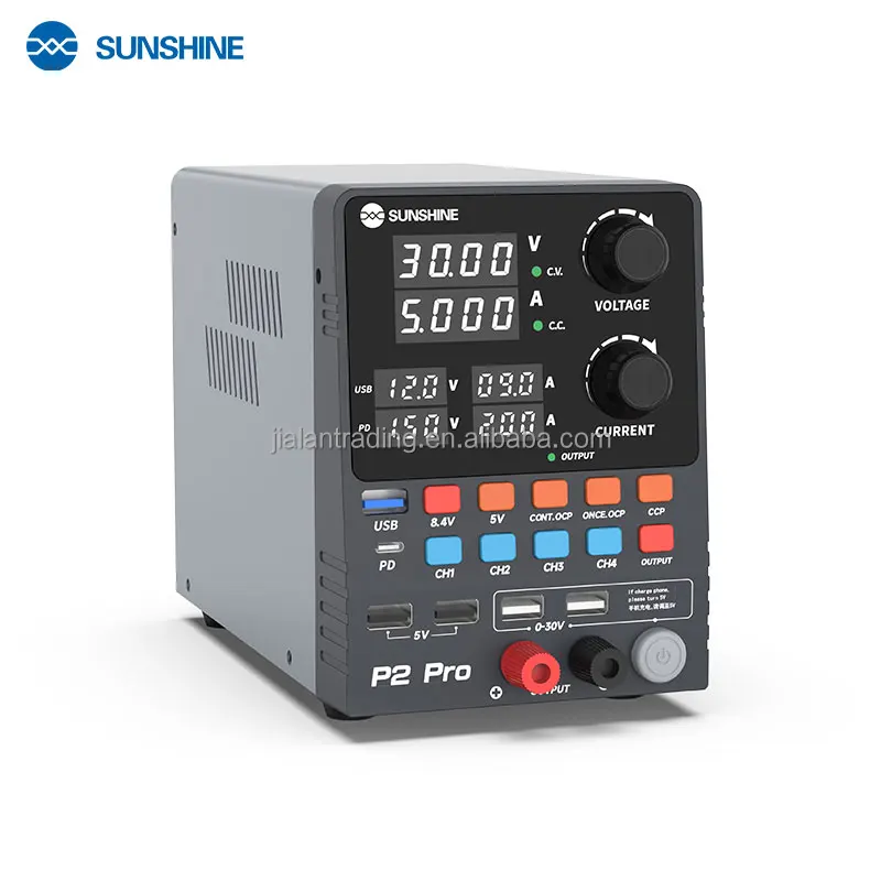 Sunshine P2-Pro DC Power Supply 30W/5A for Mobile Phone Repair Tool Compatible With Multiple Device Protocols