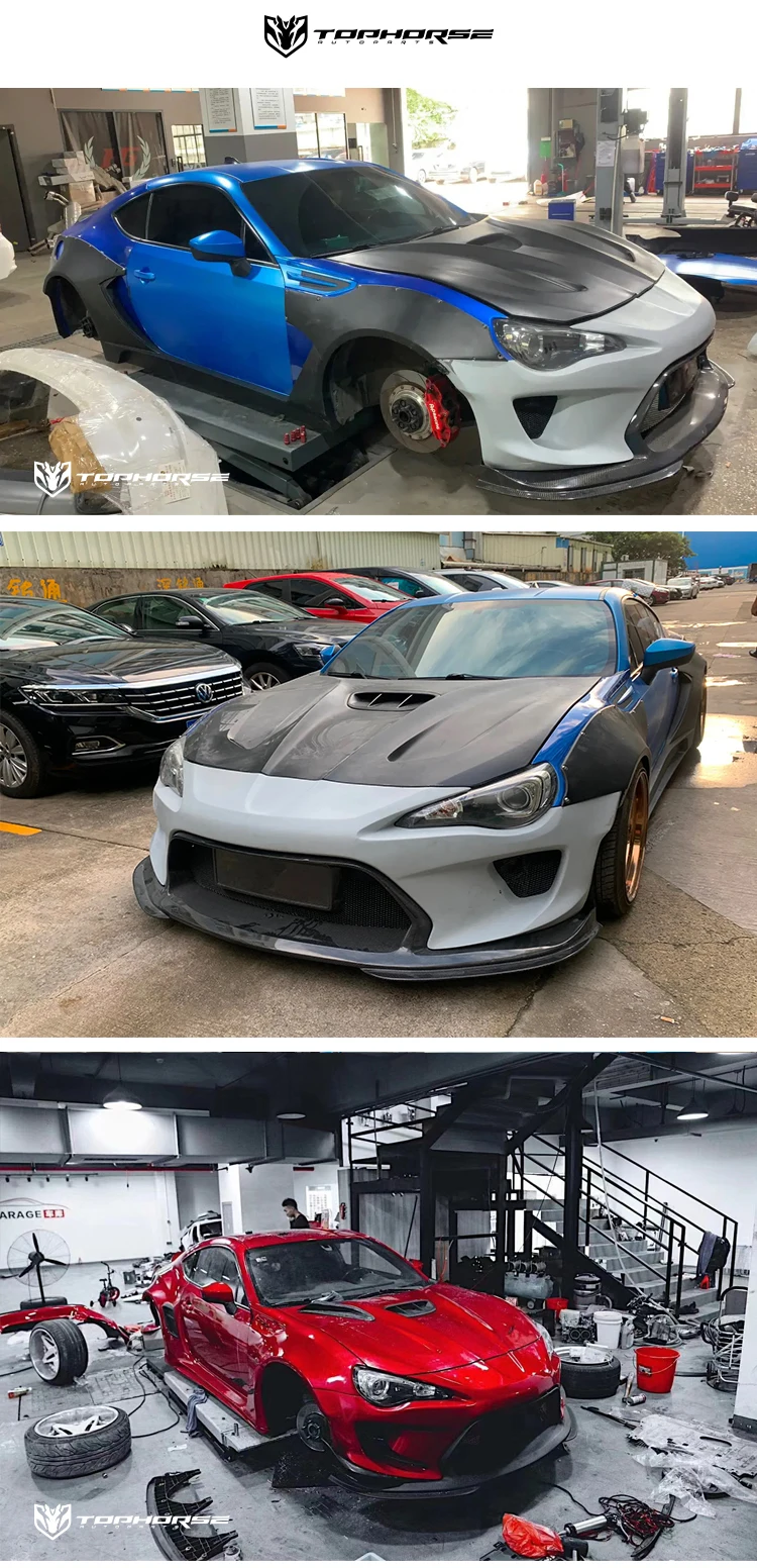 Robot Densign Body Kit For Toyota Gt86 / Brz Facelift Bumper Bonnt