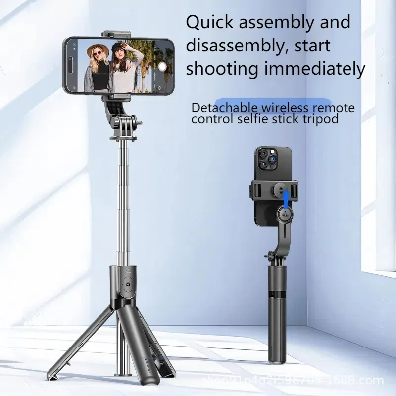 Treppiede 3in1 Selfie Stick Bluetooth Asta Estensibile Con Telecomando Treppiede 3in1 Selfie Stick Bluetooth Asta Estensibile Con Telecomando