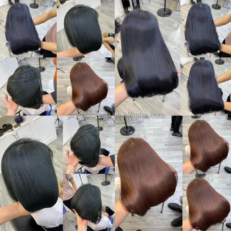 Chinese hair color factory oem permanent professional chocolate brown free sample black hair dye