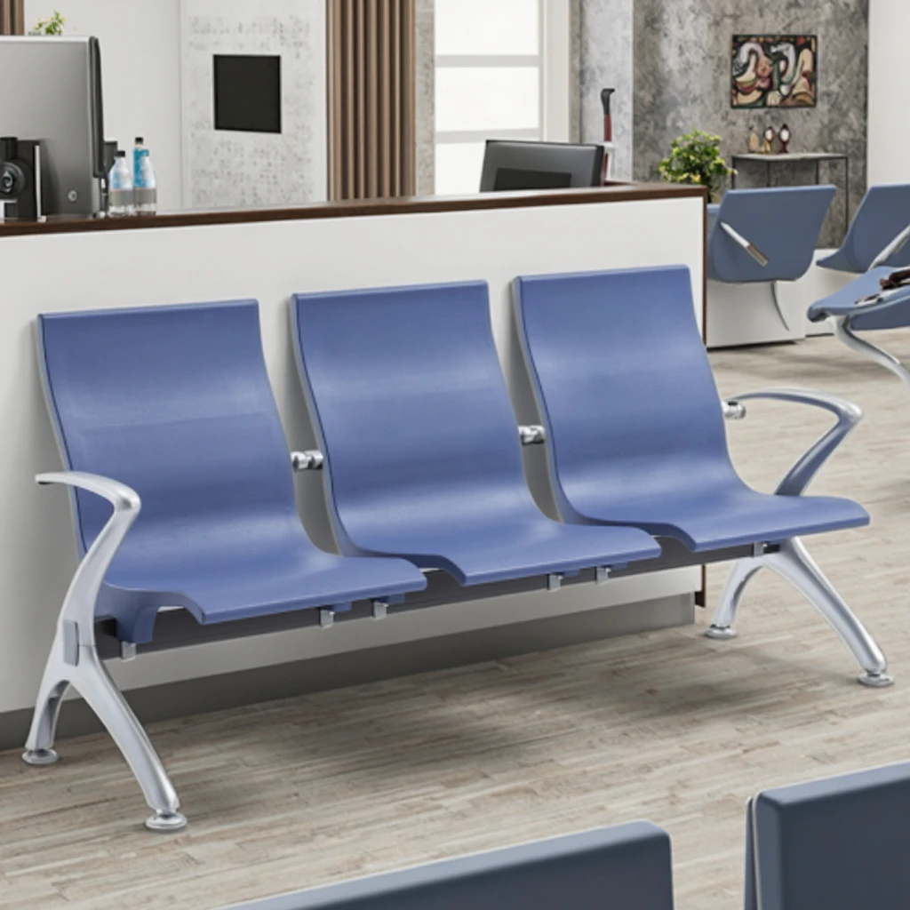 Commercial Grade Steel Stackable Chairs-Modern Design for Hospital & School Use Bulk Order Discounts 3
