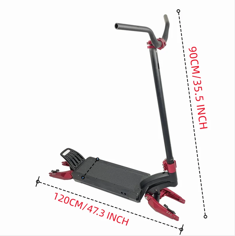 Professional Shock Absorption Scooter Frame 10 Inch Double Drive Frame