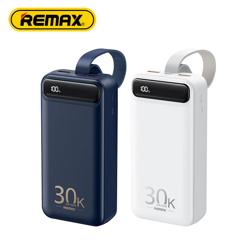 Remax Portable Power Bank 30000mah 20w+22.5w Rpp-522 Pd3.0/qc3.0/fcp ...