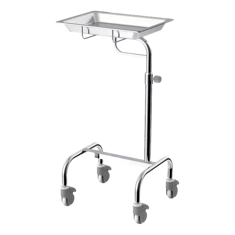 Lightweight Mayo Instrument Stand Single Post Mayo Cart Stainless Steel ...