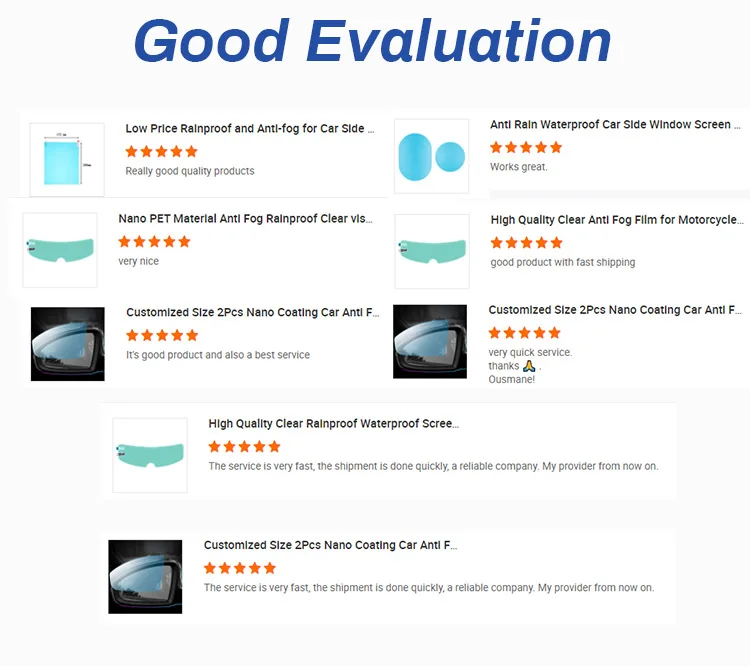 Factory Rainproof Film Car Rearview Mirror Antifog Film Anti Fog
