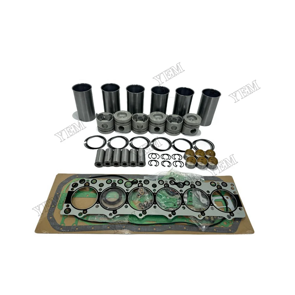 Overhaul Kit With Gasket Set Compatible for Isuzu 6BD1 Fast Delivery Engine Parts 6
