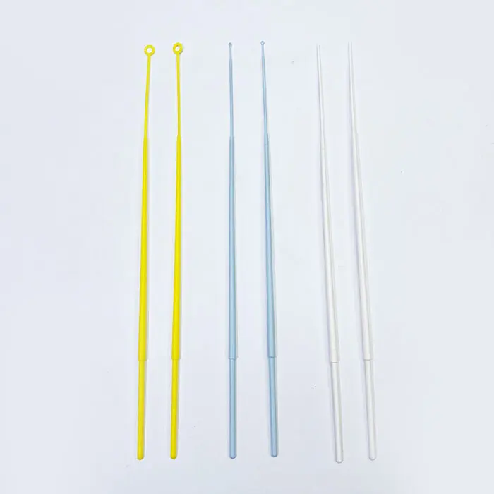 Bacteriological Lab Use Reusable Medical 1ul 10ul Plastic Disposable Inoculating Loops Sterile Steel Wire Loop