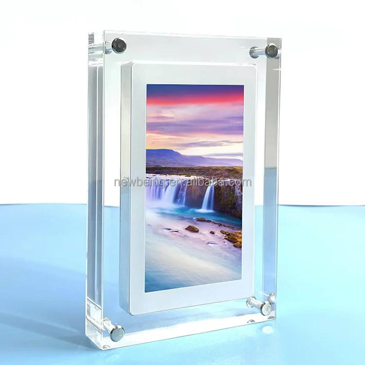 Wholesale 4 5 7 10 15.6 Inch Picture Art Acrylic Nft Video Infinite Object Transparent Digital