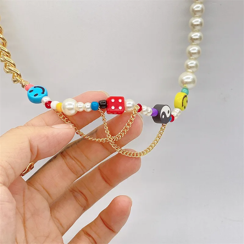 Martha Calvo Necklace Smiley Face Yin 
