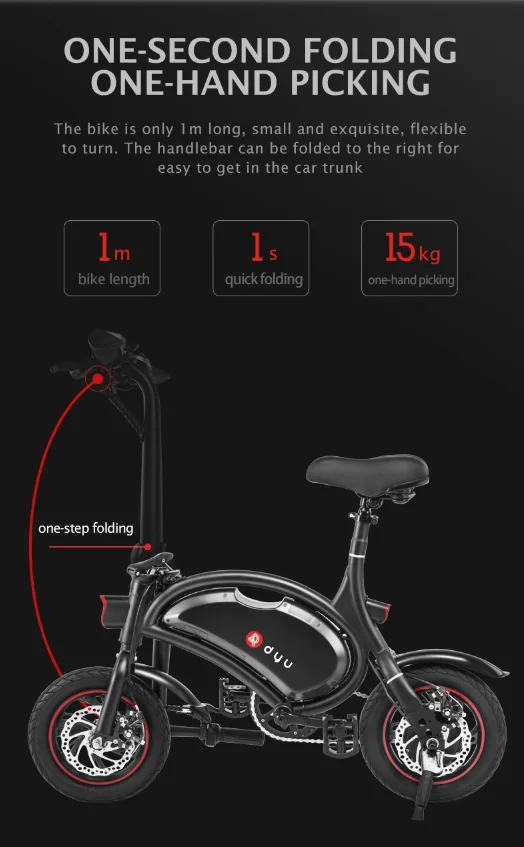 Ultimate Well-priced Hot-selling Foldable and Portable All Scenario D2F Patter Electric Bicycle