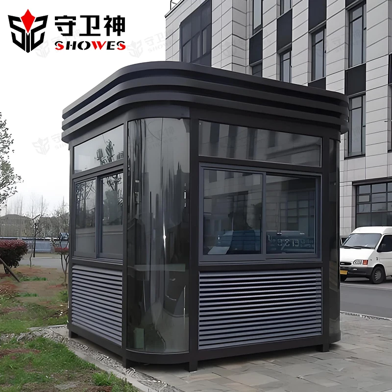 High Quality Security Guard House Design Prefabricated Kiosk Hot Sales Outdoor Security Guard Booth