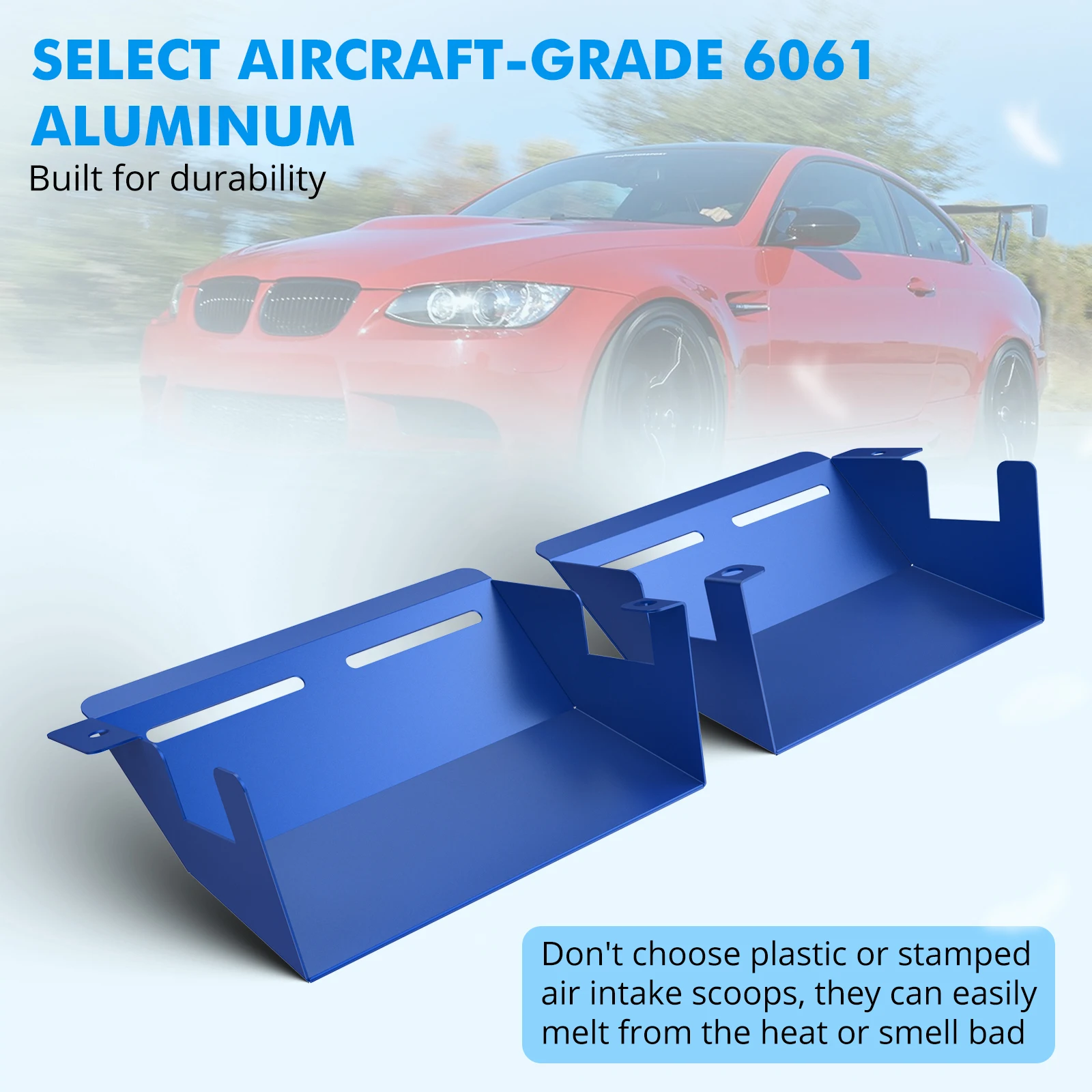 Nicecnc Aluminum Flow Dynamic Air Intake Scoops For Bmw E90 E92 E93 335i 328i N54 N55 20072011