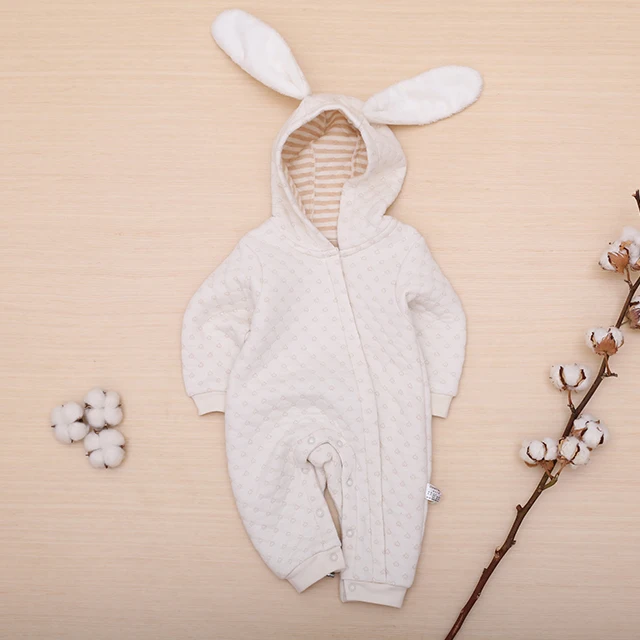 
Органический хлопок, комбинезон для новорожденных, одежда на рост Милая одежда для малышей с длинными рукавами, комбинезоны с рисунками Банни, Одежда для младенцев хлопковые детские ползунки 