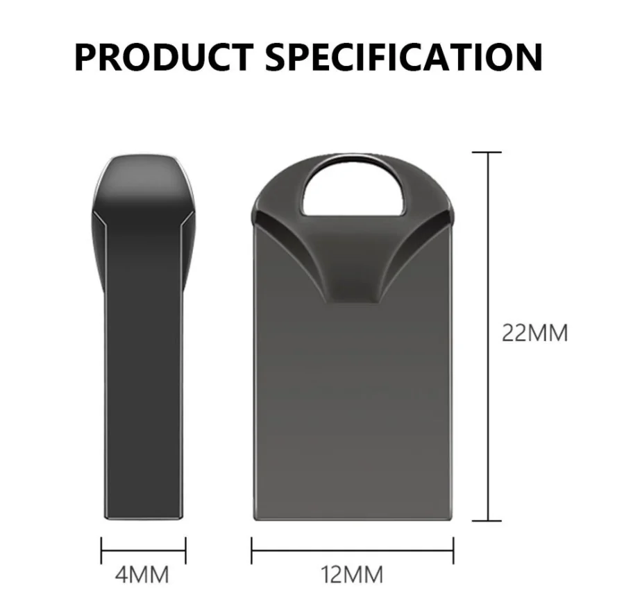 Real Mini Metal Tiny Usb Flash Drive Usb 2.0 4gb 8gb 16gb 32gb Pen Drive Memory Flash Card Memory Disk Usb Stick Key - ANKUX.COM
