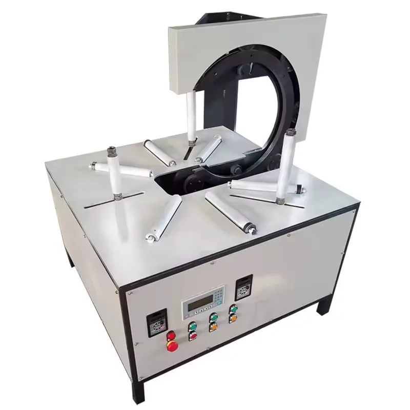 Automatic Horizontal Tire Baler Wire & Cable Hose Wrapper Machine Stretch Film Wrapping Machine