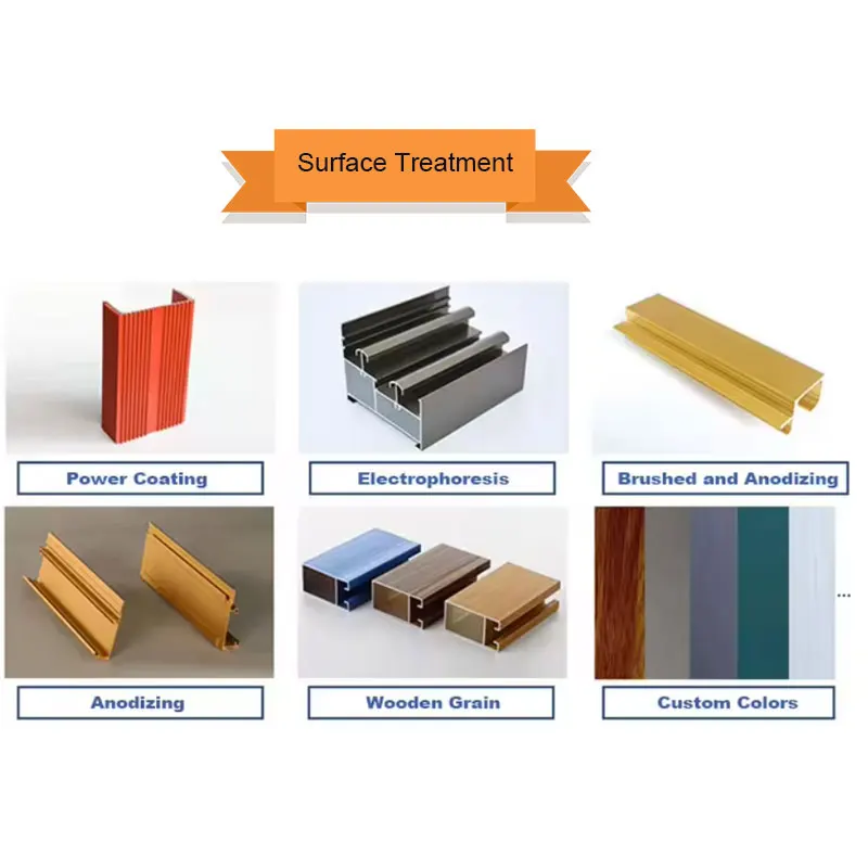 China Supplier Custom 6000 Series Anodized Aluminum Extrusion Profiles with Cutting Service-Factory Price