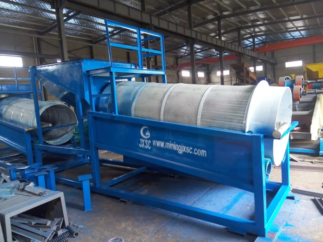 Hot Sell 30tph Uganda Sand Gravel Screening Trommel Sieve Screen