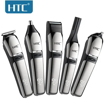 HTC AT-1327 5 In 1 Men Grooming Kit Hair Clipper Body Trimmer Shaver Precision Detail Nose Ear Trimmer