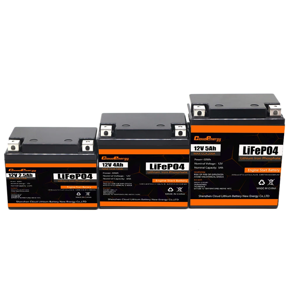 Литиевая батарея 4Ah12.8V для мотоцикла фонарик электровелосипеда 12V стартер двигателя Стартер