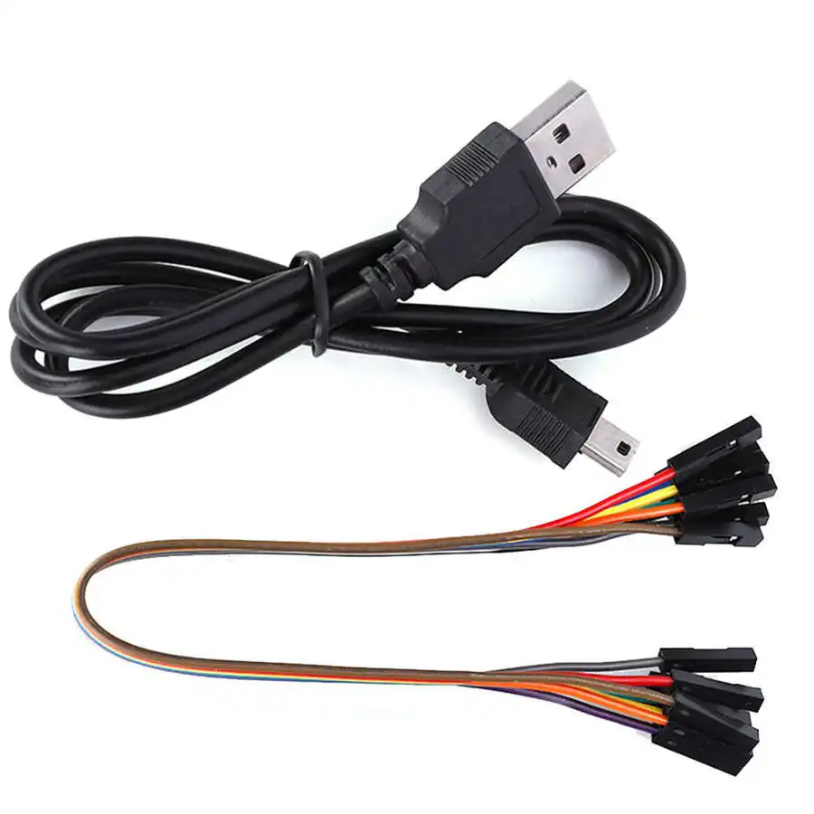 Сетевой анализатор LA1002, портативный мини USB 5 МГц 24 м 8 каналов, анализатор логики, набор устройств с кабелями, инструмент для анализа сети