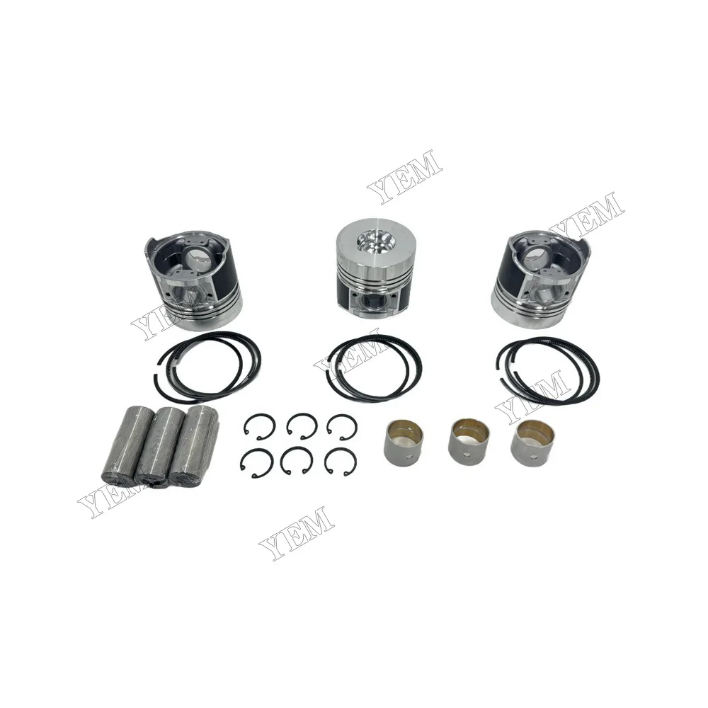 Cylinder Piston Kit With Piston Ring Compatible for Kubota D3200 Engine Parts With Warranty 3