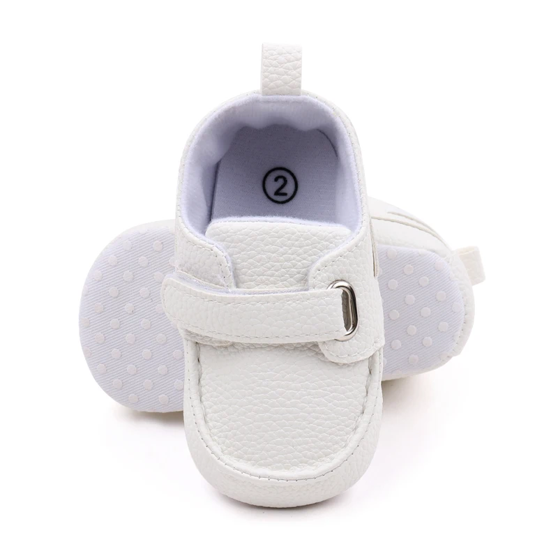 Spring and Autumn Solid Color Leather with Soft Bottom  Baby Toddler Shoes for Boys and Girls supplier