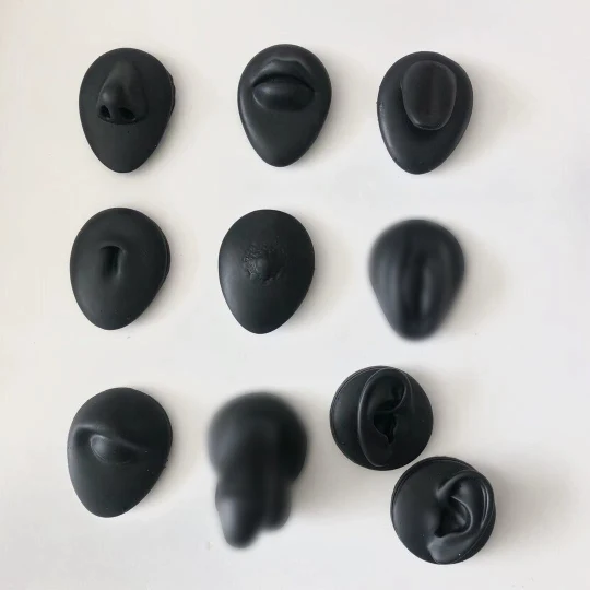 Silicone Model Tattoo Puncture Practice Simulation Human Body Part Silicone Display Ear Nose Lip Navel Silicone Piercing Model