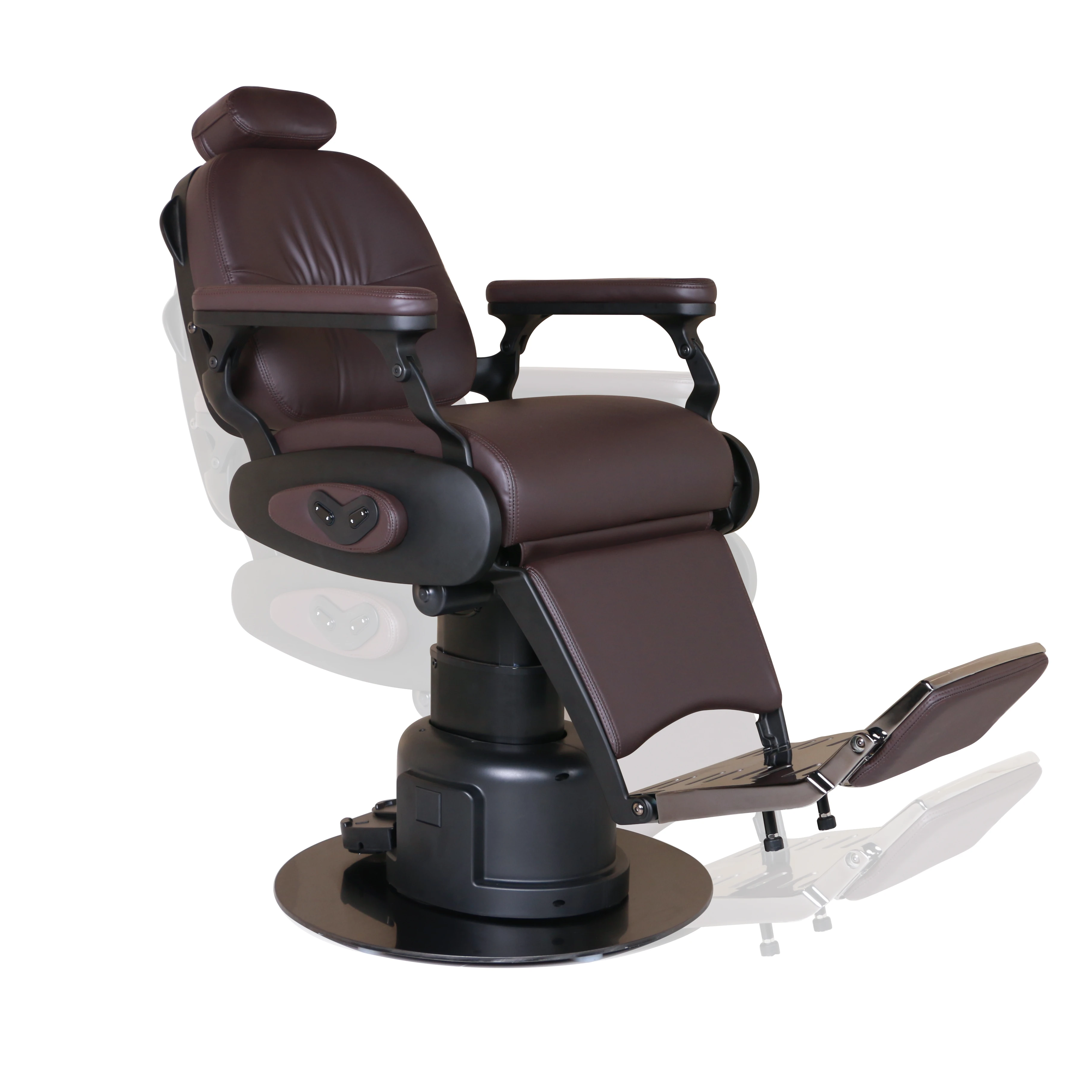 Wholesale Electric Barber Shop Hair Dress Chair Synthetic Leather Black Salon Belmont Barber Chair for Hair Style