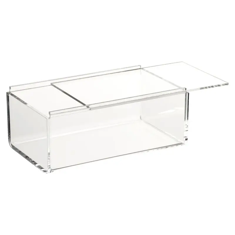 Custom Acrylic Storage Box with Lid Acrylic Box with Sliding Lid