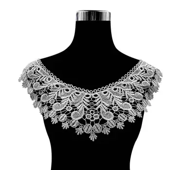Wholesale Custom Gold Trendy Ladies Neck Designs New York Wholesale Flower Lace Collar Neckline L57
